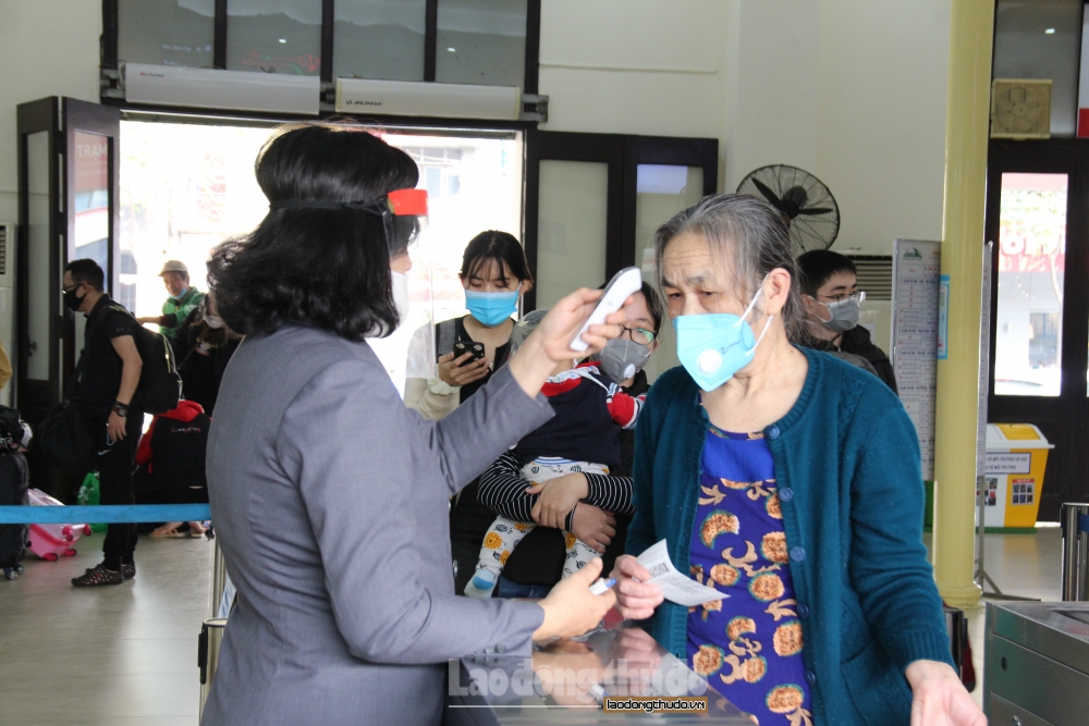 Ga Hà Nội triển khai nhiều biện pháp phòng, chống dịch Covid-19 trong dịp Tết Tân Sửu