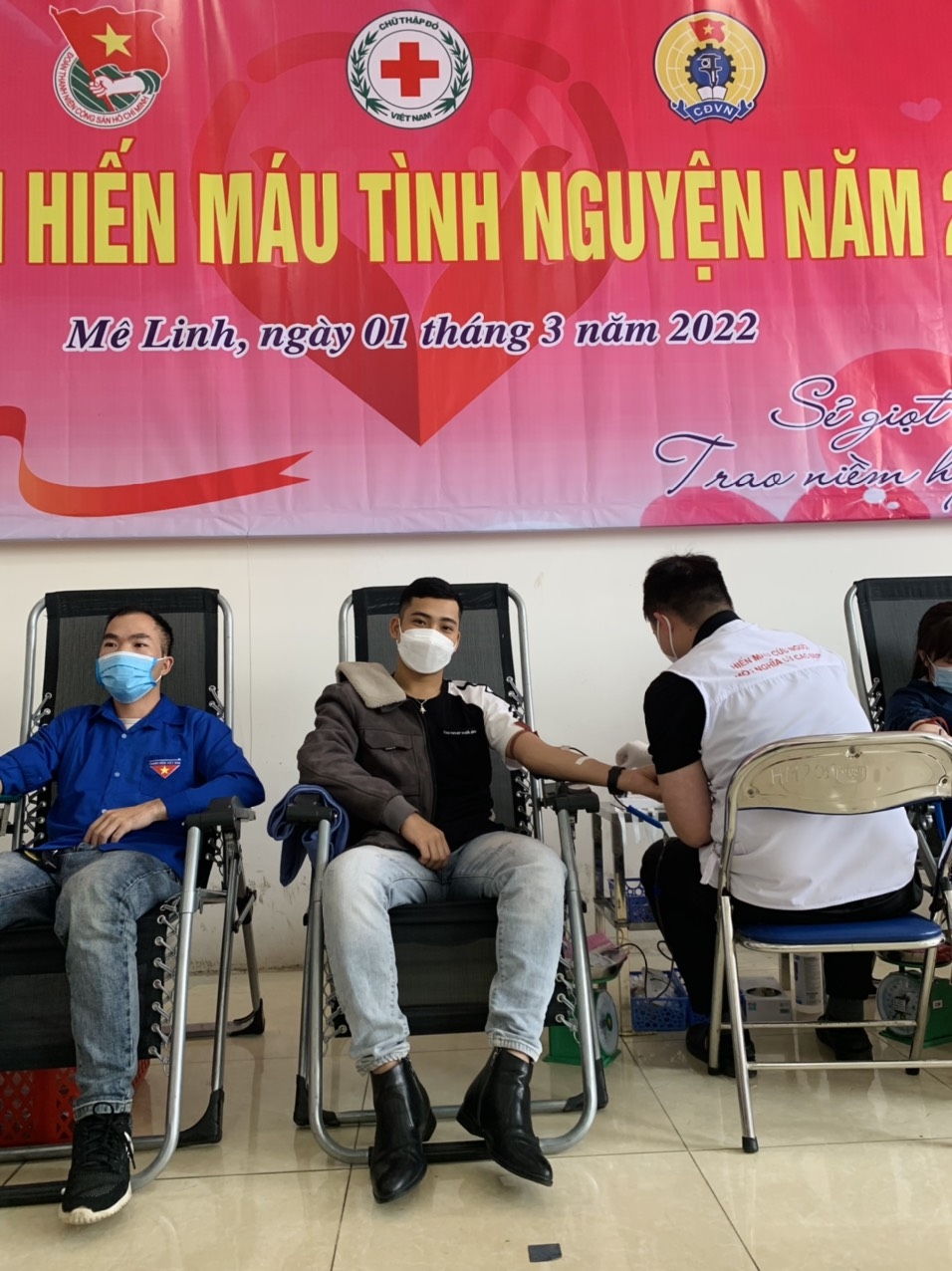 Sôi nổi ngày hội hiến máu tình nguyện huyện Mê Linh năm 2022