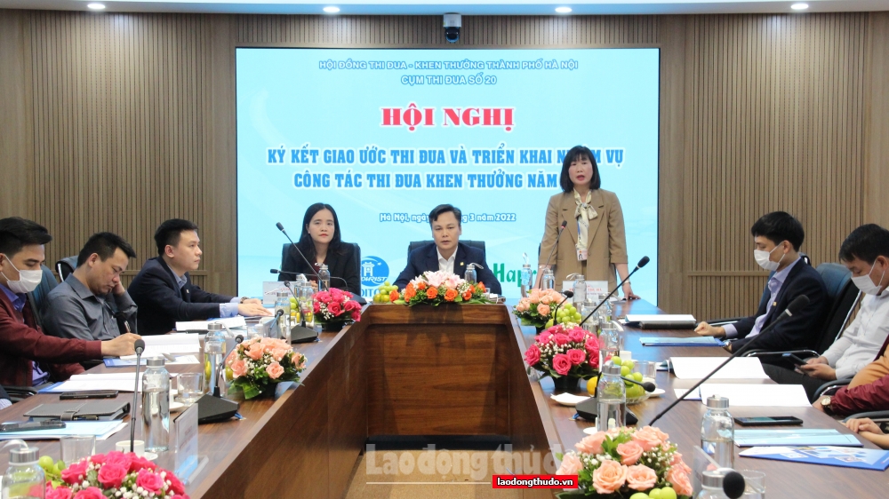 Hà Nội: Cụm thi đua số 20 ký giao ước thi đua và triển khai kế hoạch công tác năm 2022