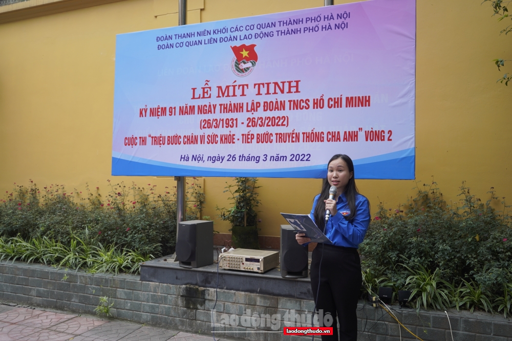 Mít tinh kỷ niệm 91 năm ngày thành lập Đoàn TNCS Hồ Chí Minh