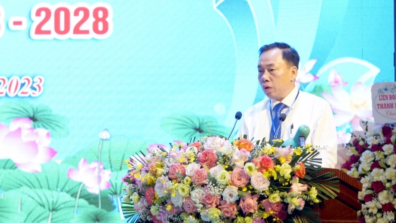 Ông Lê Duy Hưng tái đắc cử chức Chủ tịch Liên đoàn Lao động huyện Mê Linh