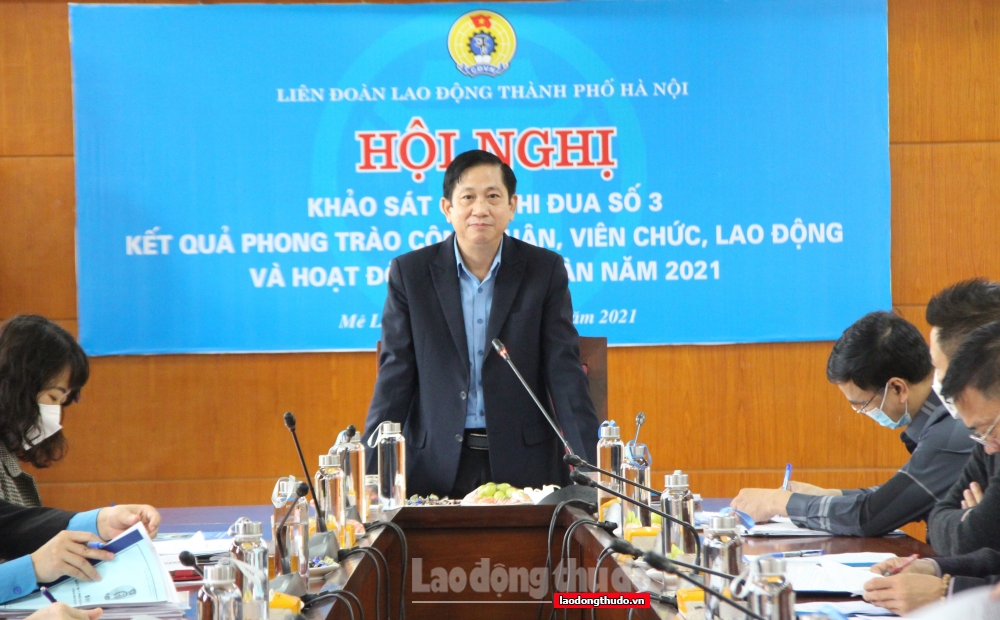Khảo sát hoạt động Công đoàn Cụm thi đua số 3 Liên đoàn Lao động thành phố Hà Nội