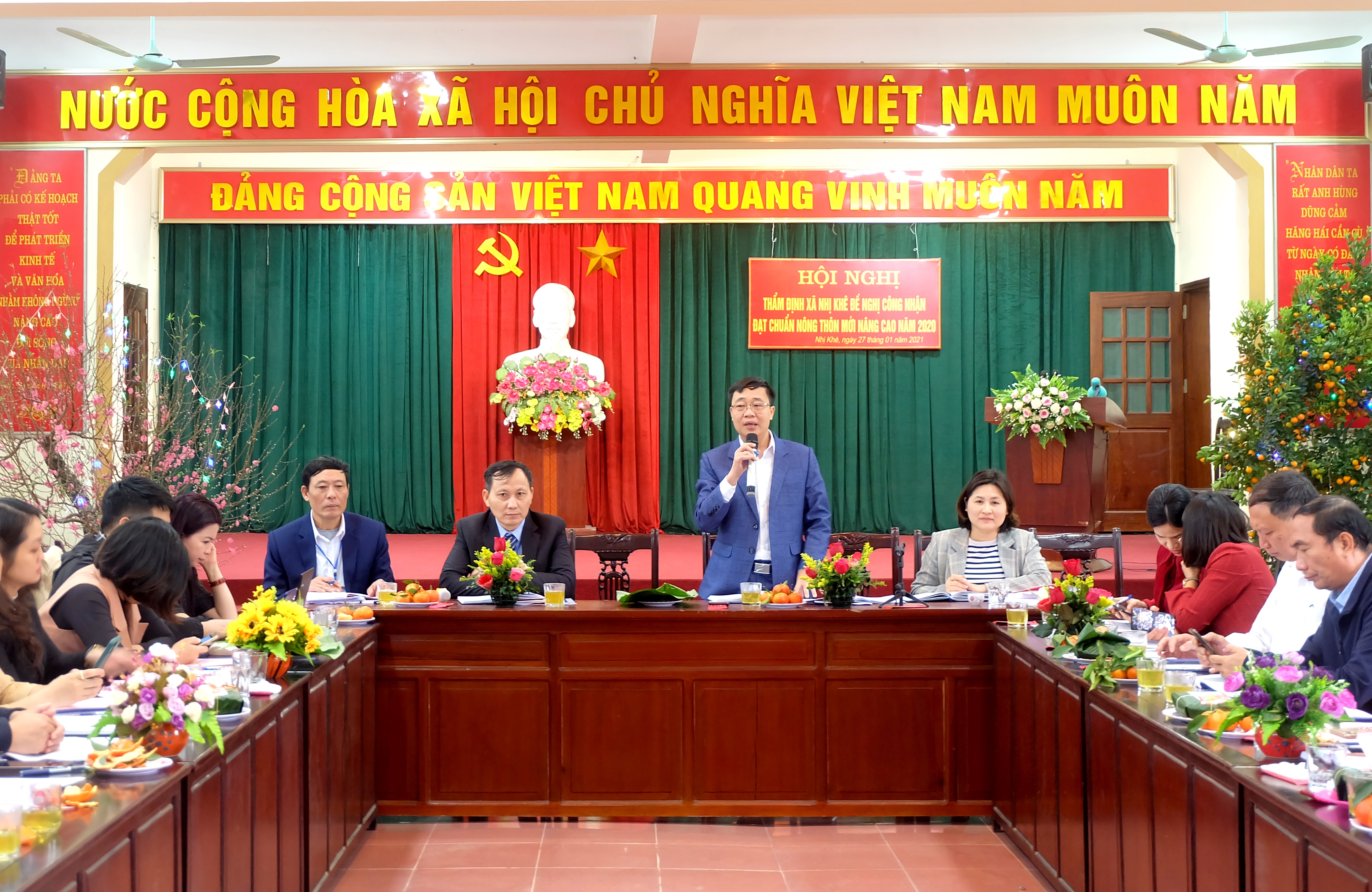 Thẩm định các xã của huyện Thường Tín đạt chuẩn nông thôn mới nâng cao