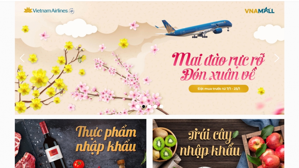Vietnam Airlines ra 2 mắt sàn thương mại điện tử và thẻ quà tặng hàng không