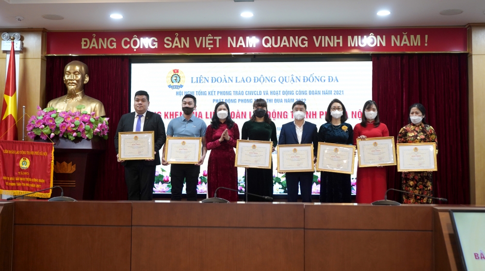 LĐLĐ quận Đống Đa tổng kết hoạt động năm 2021 và tổ chức chương trình “Tết sum vầy - Xuân bình an”