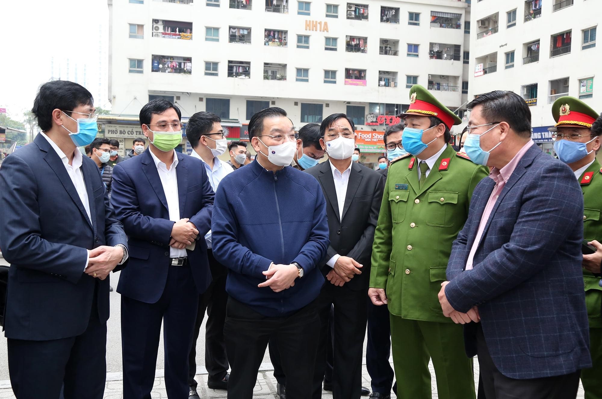 Chủ tịch Ủy ban nhân dân thành phố Hà Nội kiểm tra đột xuất công tác phòng, chống dịch Covid-19