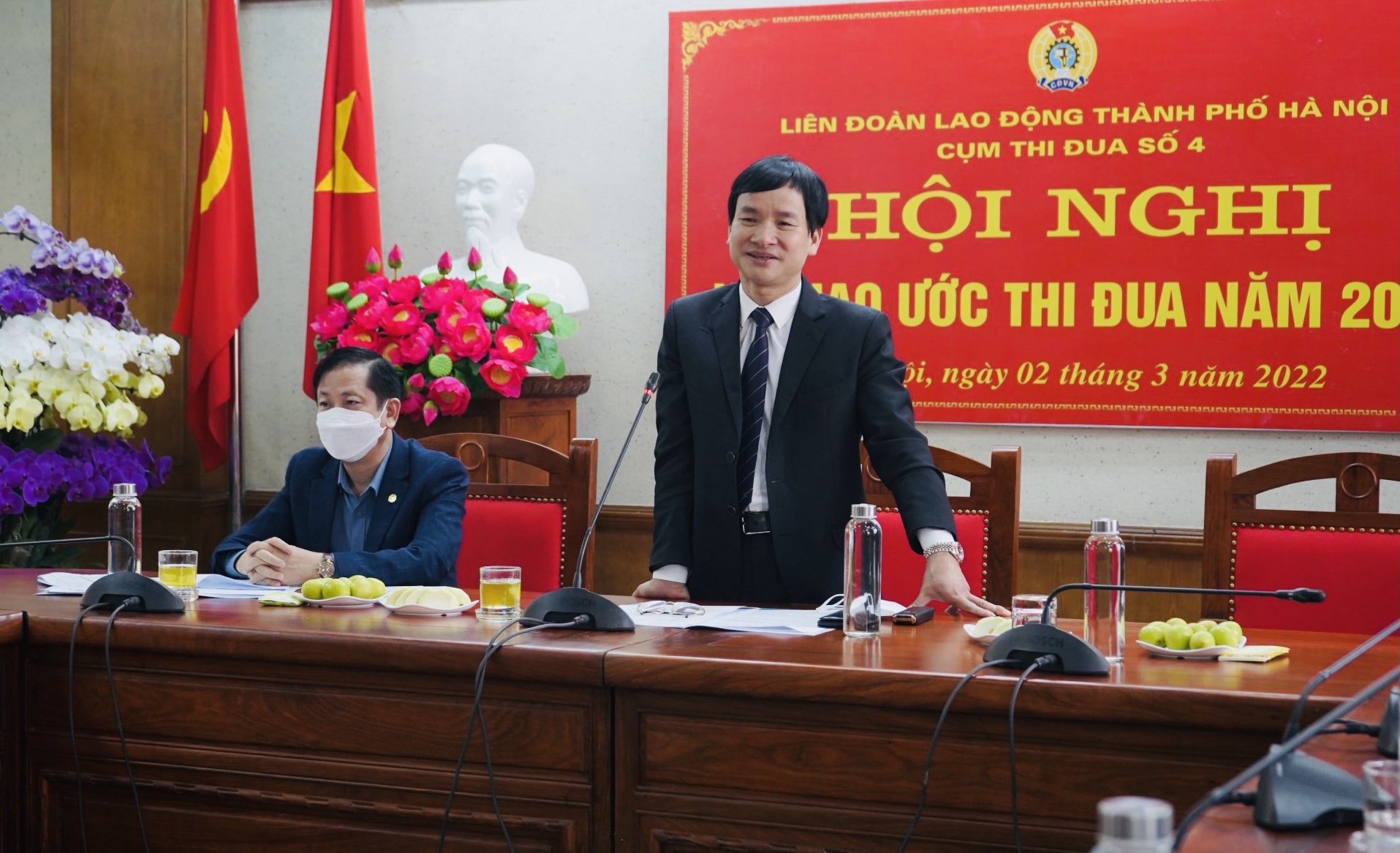 Cụm thi đua số 4 LĐLĐ thành phố Hà Nội ký giao ước thi đua năm 2022