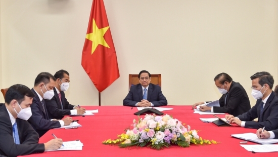 Thủ tướng Chính phủ Phạm Minh Chính điện đàm với Thủ tướng Áo Sebastian Kurz