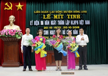 Mít tinh kỷ niệm 88 năm ngày thành lập Hội LHPN Việt Nam, sinh hoạt CLB nữ công 2018