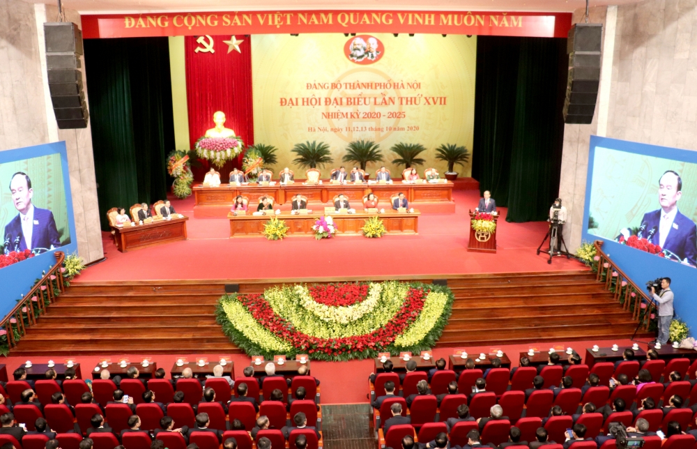 Trực tiếp phiên bế mạc Đại hội đại biểu lần thứ XVII Đảng bộ thành phố Hà Nội