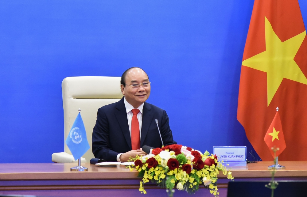 Chủ tịch nước Nguyễn Xuân Phúc dự phiên thảo luận mở Cấp cao trực tuyến về Hợp tác giữa Liên hợp quốc và Liên minh châu Phi