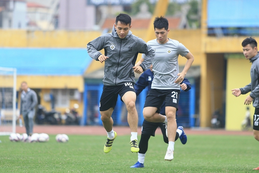 Cầu thủ của Hà Nội FC háo hức chờ V-League