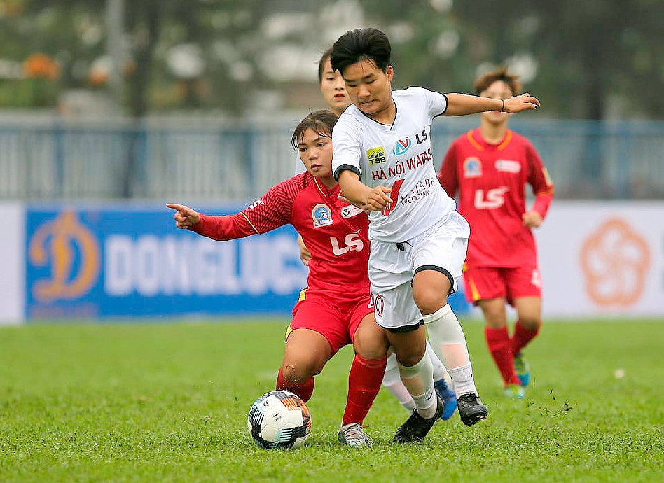 Giải bóng đá nữ Vô địch U19 Quốc gia 2021: Hà Nội Watabe bị chia điểm ở phút bù giờ