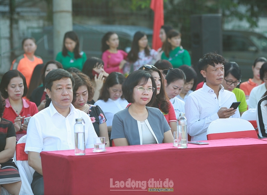 Hơn 1.000 vận động viên tham gia Hội khỏe Công nhân viên chức, lao động quận Hoàn Kiếm