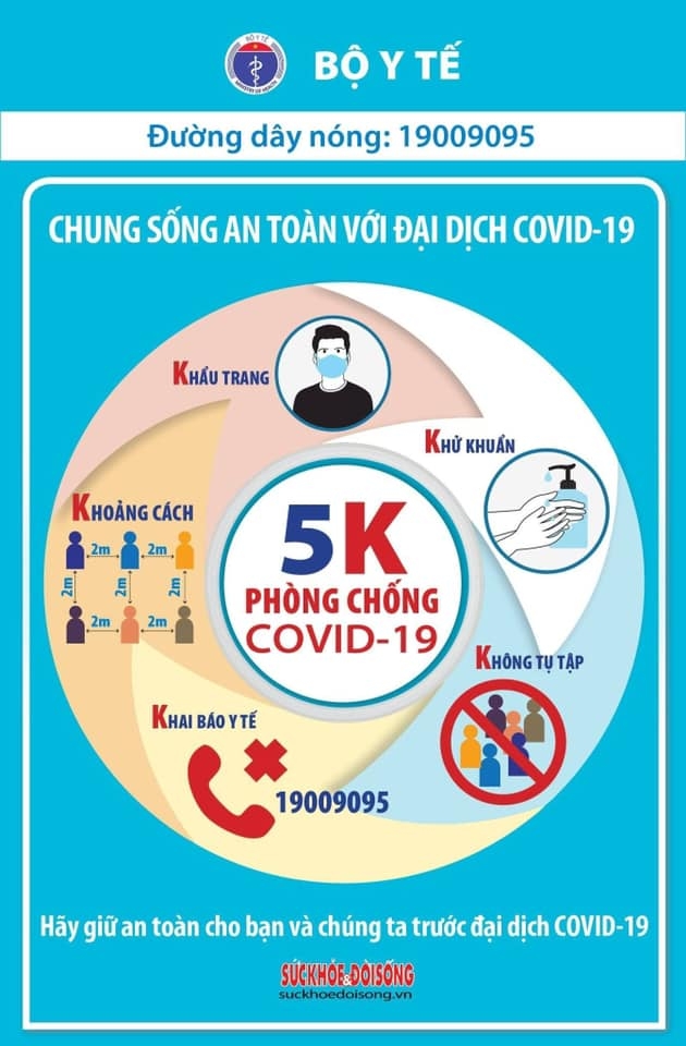 Thêm 5 ca mắc Covid-19, trong đó 1 trường hợp lây nhiễm tại nơi cách ly