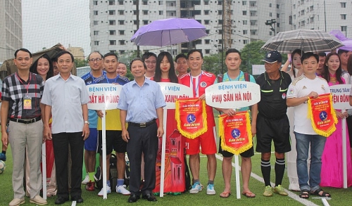 54 đơn vị tranh tài giải bóng đá ngành Y tế Hà Nội năm 2019