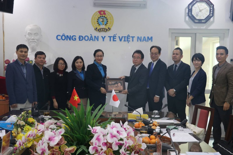 Công đoàn Y tế Việt Nam làm việc với Liên hiệp toàn quốc các Công đoàn Nhật Bản