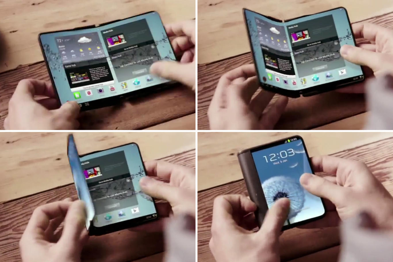 Samsung ra mắt điện thoại màn hình gập năm 2017