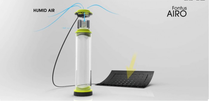 chai nuoc tu day nho thu do am tu khong khi