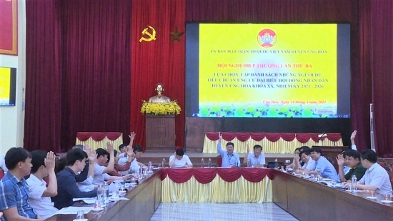 Huyện Ứng Hòa: Tích cực triển khai công tác chuẩn bị bầu cử