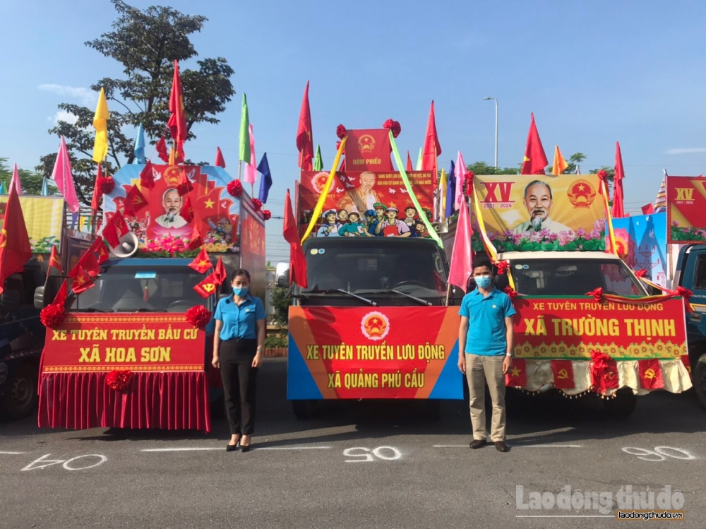Huyện Ứng Hòa đẩy mạnh tuyên truyền công tác bầu cử