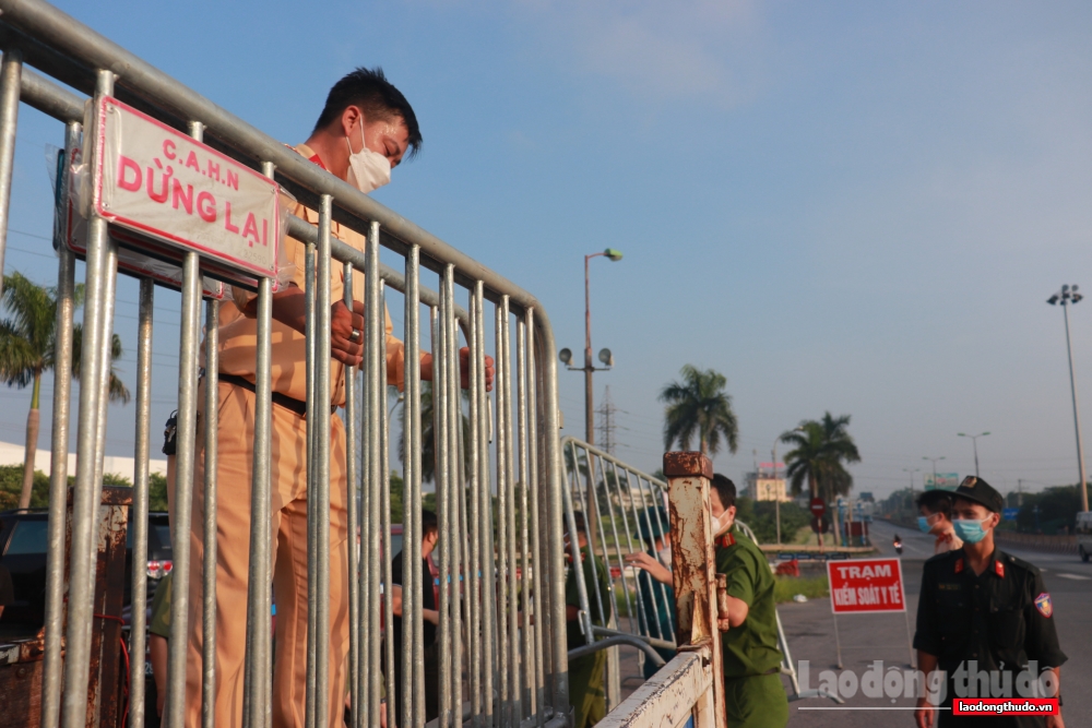 Ghi nhận ngày đầu triển khai lập 21 chốt kiểm soát ra vào 