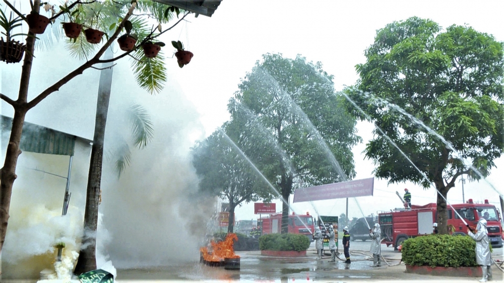 Huyện Ứng Hòa: Diễn tập phòng cháy, chữa cháy và cứu nạn, cứu hộ
