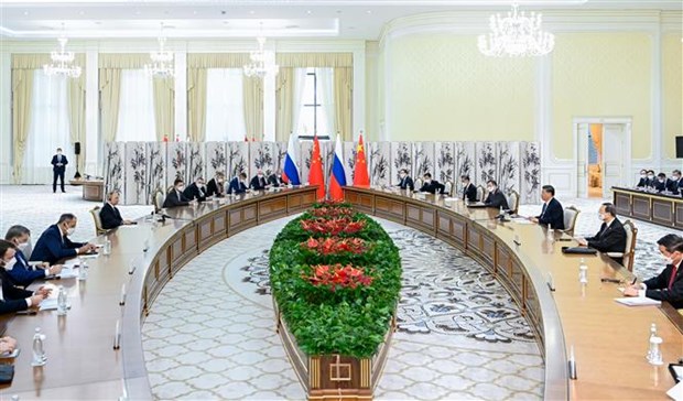 Lãnh đạo các nước thành viên SCO ký tuyên bố Samarkand