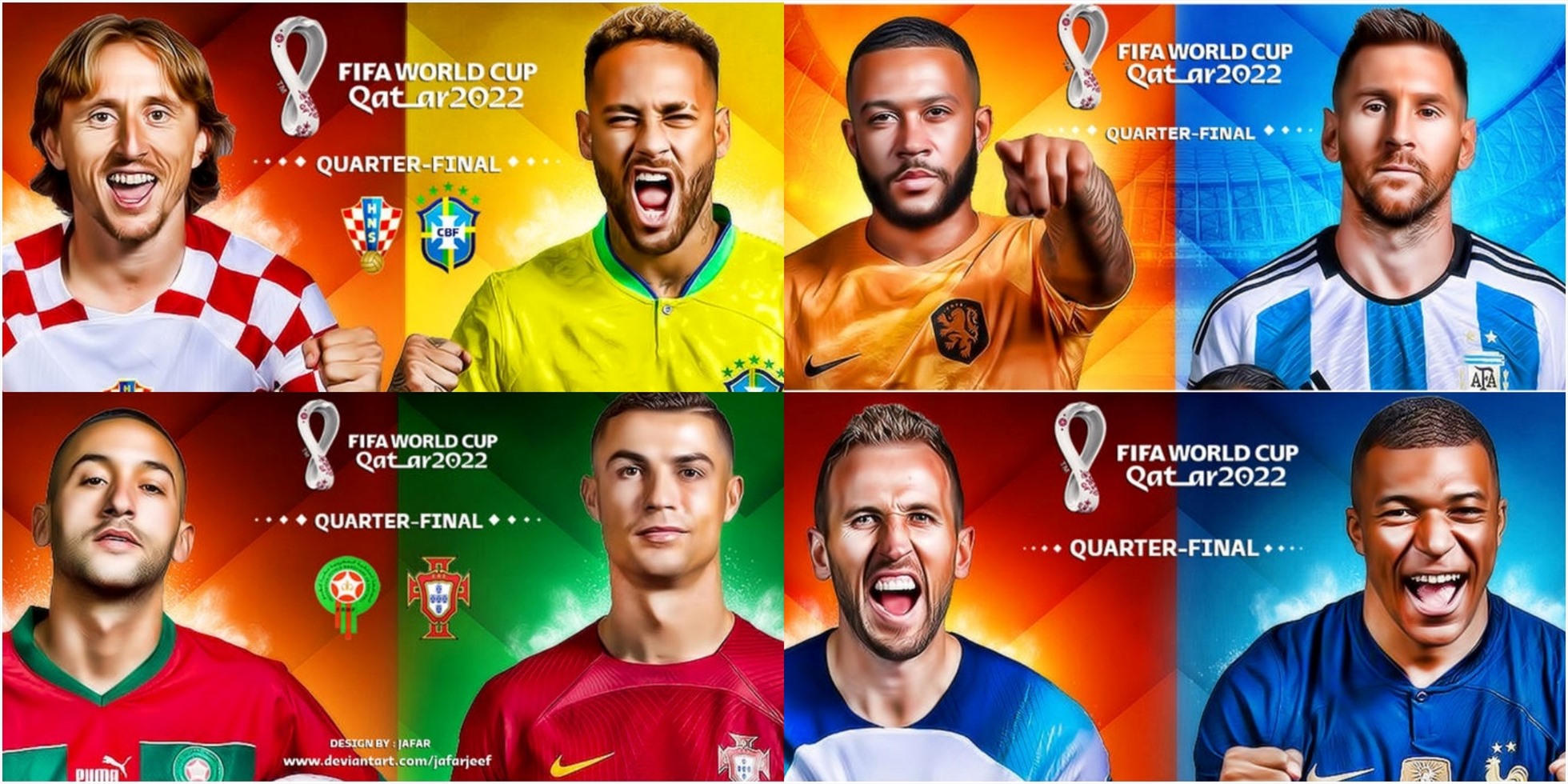 Tứ kết World Cup 2022: 8 đội tuyển, 1 mục tiêu lớn