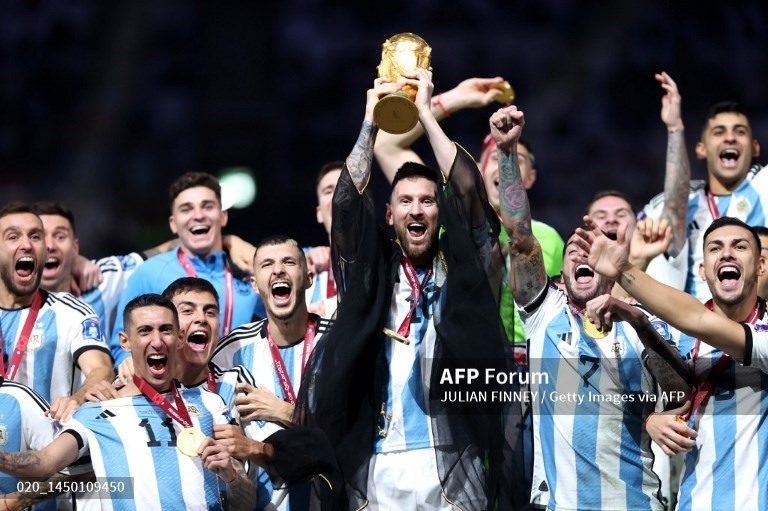 Chức vô địch World Cup 2022 giúp Messi có 1 sự nghiệp huy hoàng. Ảnh: AFP