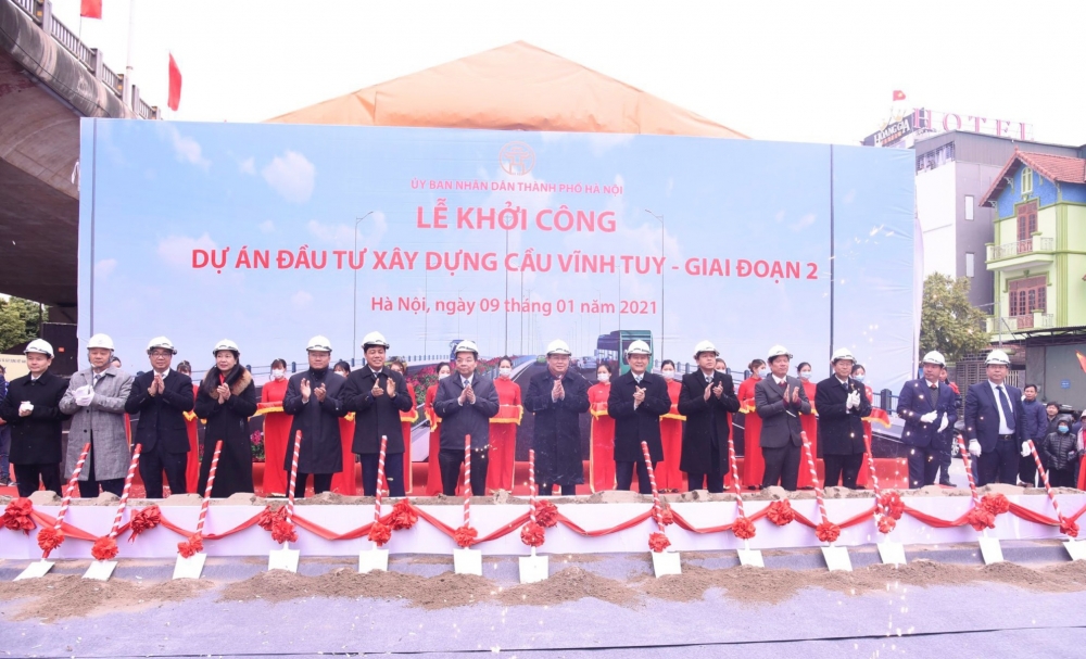 Hà Nội khởi công xây dựng cầu 2.538 tỷ đồng vượt sông Hồng