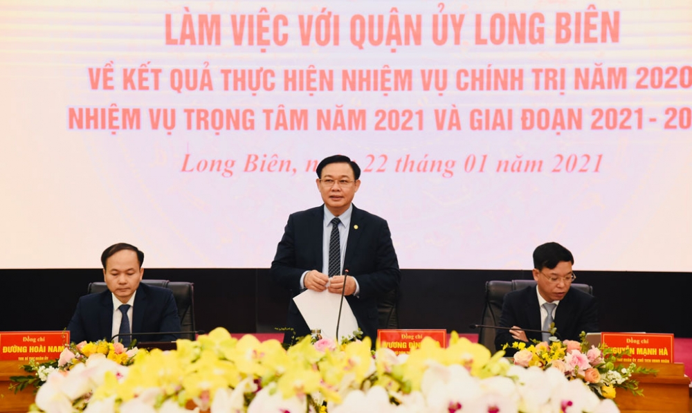 Bí thư Thành ủy Hà Nội Vương Đình Huệ phát biểu kết luận