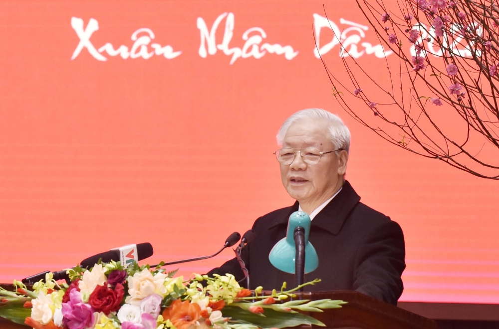 Tổng Bí thư Nguyễn Phú Trọng chúc Tết Đảng bộ, chính quyền và Nhân dân Thủ đô