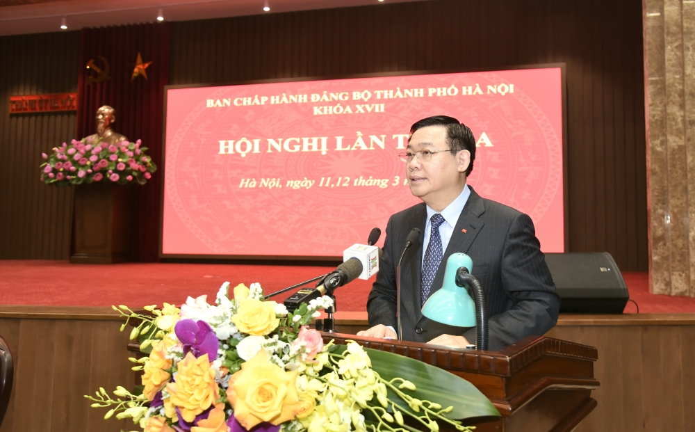 Khai mạc Hội nghị lần thứ ba Ban Chấp hành Đảng bộ thành phố Hà Nội khóa XVII