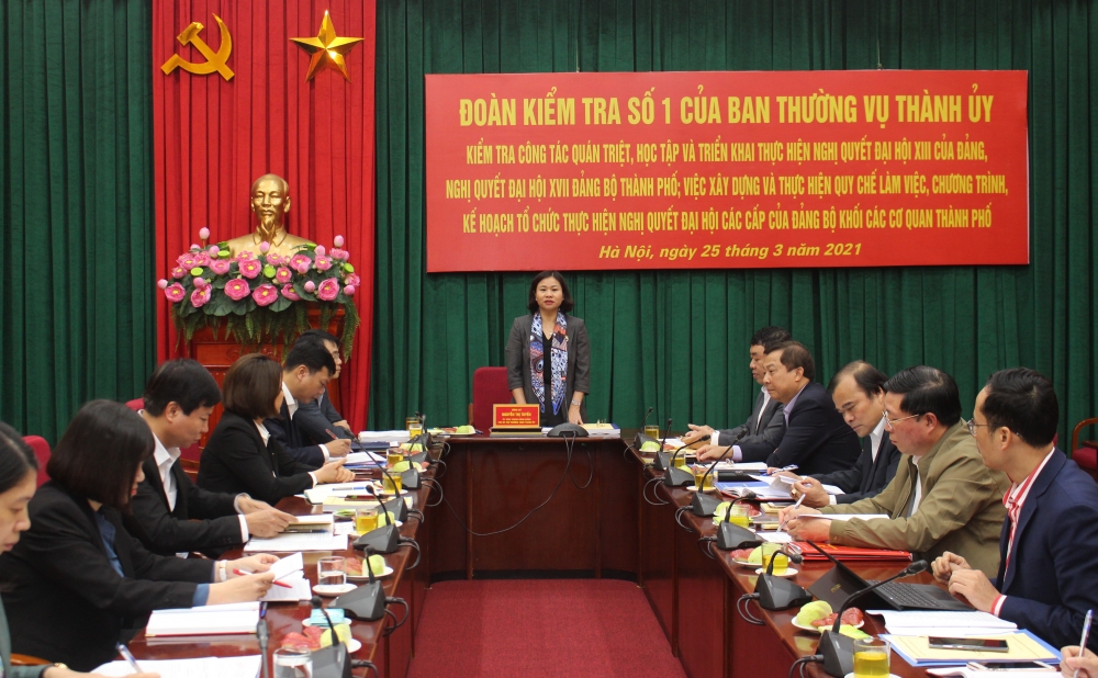 Phó Bí thư Thường trực Thành ủy Hà Nội: Quan tâm đến công tác giám sát và quản lý đảng viên