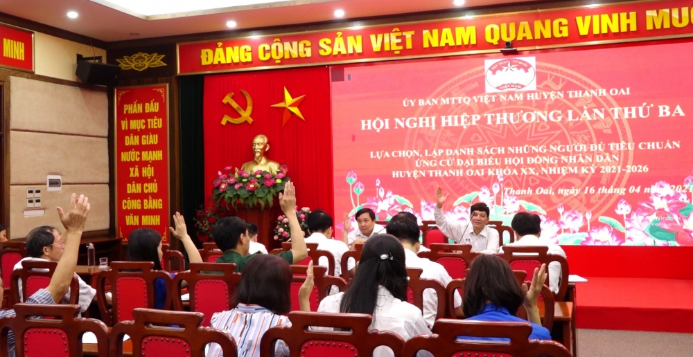 Thanh Oai: 56 người ứng cử đại biểu Hội đồng nhân dân huyện
