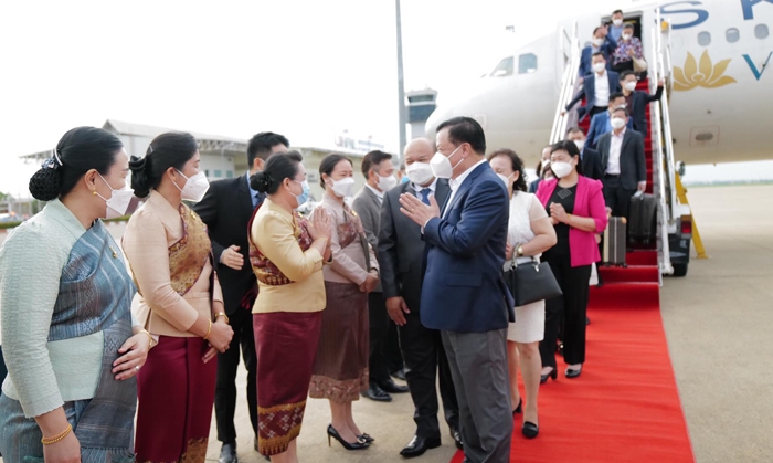 Bí thư Thành ủy Hà Nội thăm và làm việc tại Lào