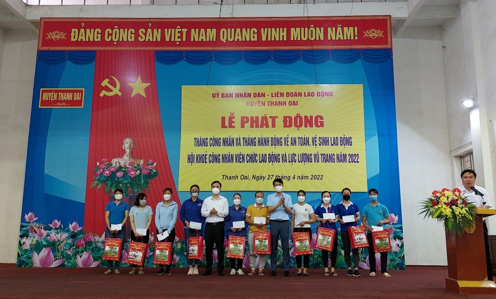 Huyện Thanh Oai phát động Tháng Công nhân năm 2022