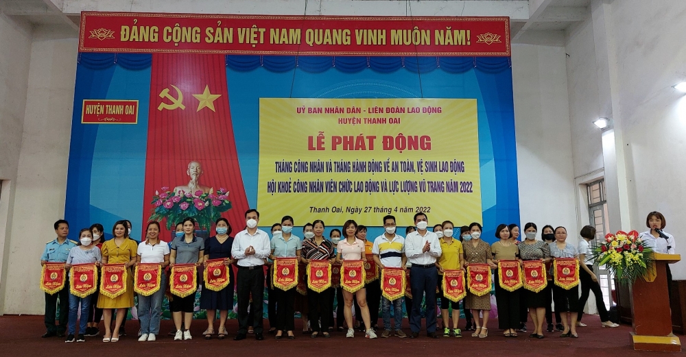 Huyện Thanh Oai phát động Tháng Công nhân năm 2022