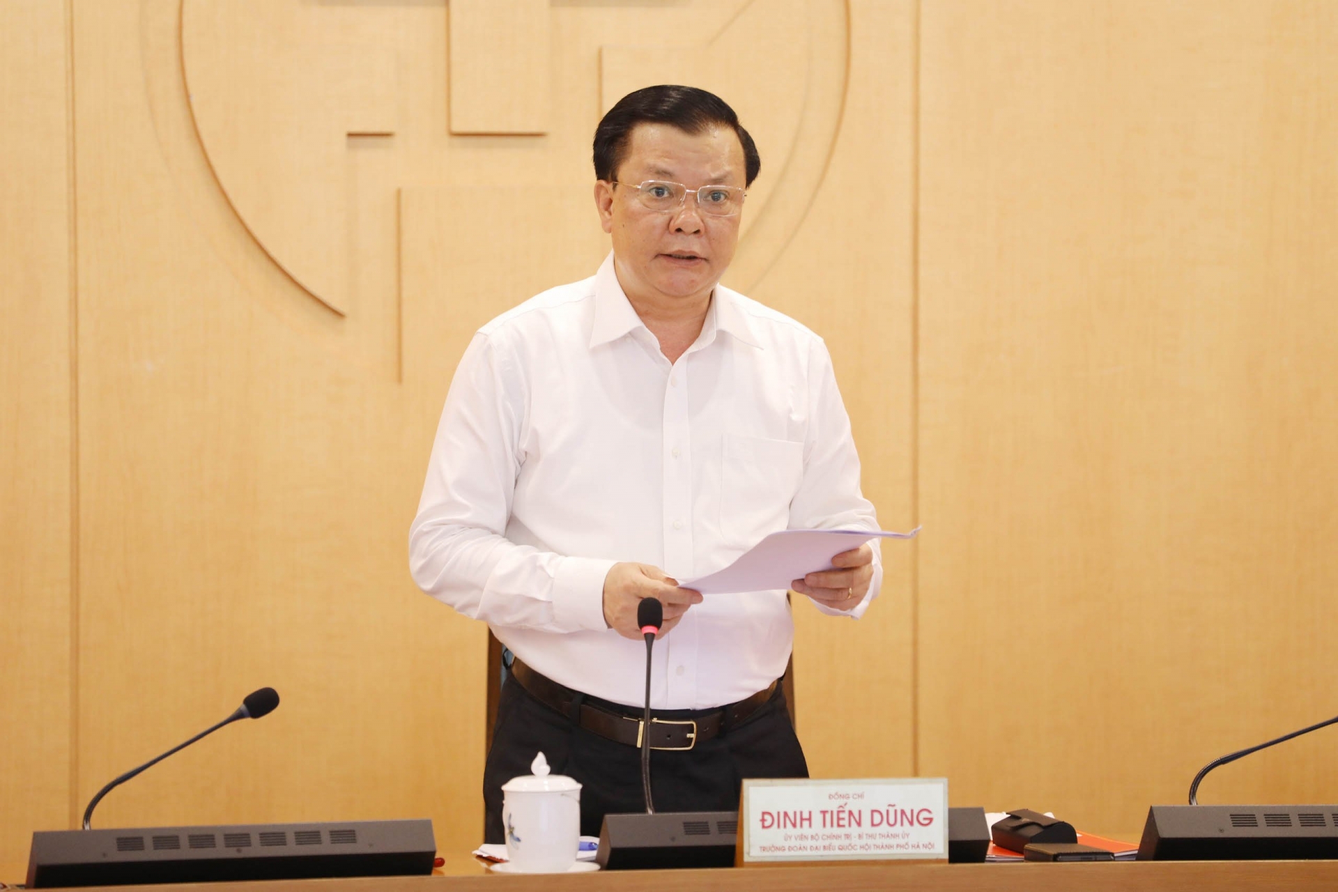 Bí thư Thành ủy Hà Nội Đinh Tiến Dũng: Thành phố đang kiểm soát tốt dịch Covid-19