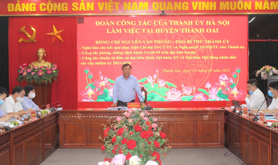 Phó Bí thư Thành ủy Hà Nội: Nâng mức độ cảnh báo phòng, chống Covid-19