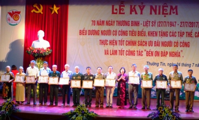 Huyện Thường Tín kỷ niệm 70 năm Ngày Thương binh liệt sỹ