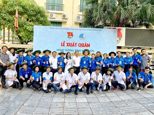 Thành đoàn Hà Nội xuất quân hoạt động tình nguyện tại Lào