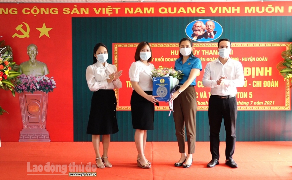 Huyện Thanh Oai về đích thành lập Công đoàn cơ sở năm 2021 trước 6 tháng