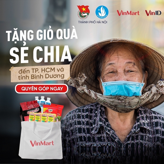 “5.000 gói quà sẻ chia” tới tâm dịch thành phố Hồ Chí Minh và Bình Dương