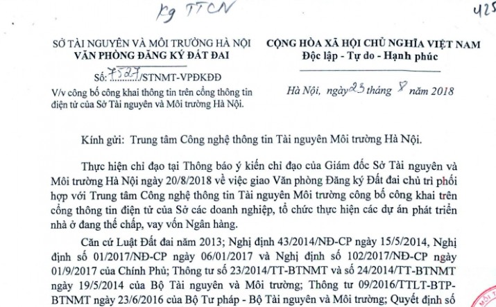 khuyen cao nguoi dan mua nha o cac du an bat dong san bi the chap