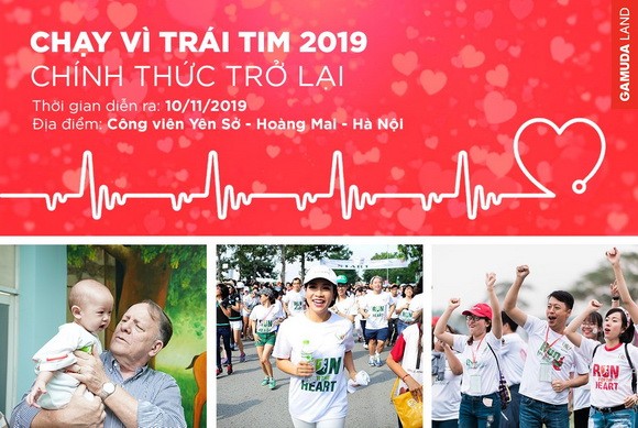 Hơn 10.000 người tham gia “Chạy vì trái tim 2019”