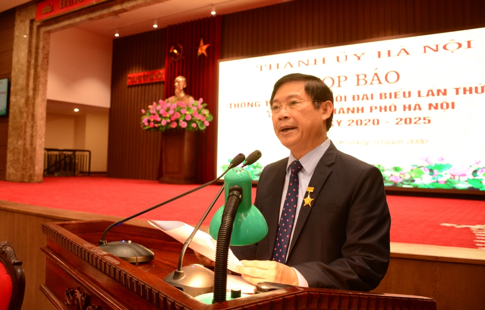Đại hội đại biểu lần thứ XVII Đảng bộ thành phố Hà Nội sẽ diễn ra từ ngày 11-13/10/2020