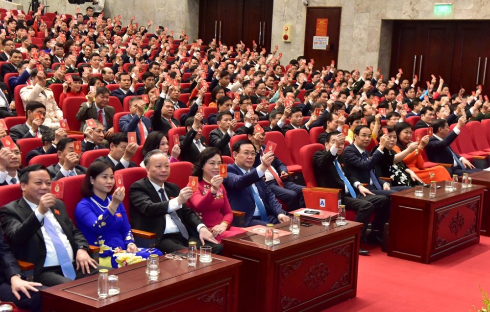 Đại hội đại biểu lần thứ XVII Đảng bộ thành phố Hà Nội bầu 16 đồng chí vào Đoàn Chủ tịch
