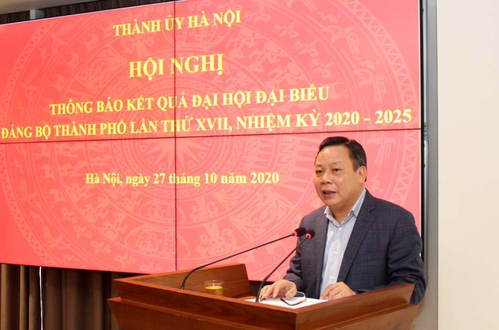 Hơn 80% đồng chí trúng cử Ban Chấp hành Đảng bộ Hà Nội khóa XVII đạt số phiếu trên 90%